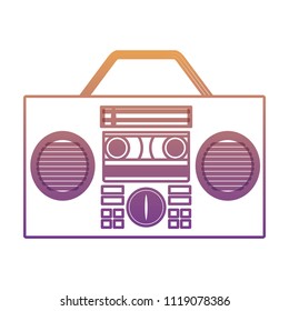 Retro boombox icon