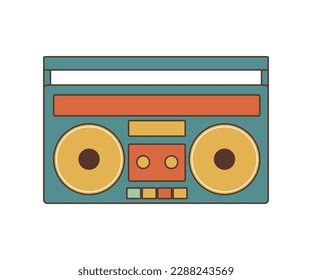 retro boombox icon vector illustration 