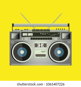 Retro Boombox Illustration