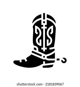 retro boot glyph icon vector. retro boot sign. isolated symbol illustration