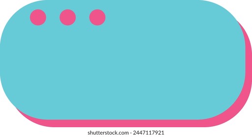 Cuadro de texto de borde retro sobre fondo blanco. Ilustración vectorial.
