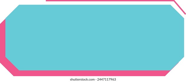 Retro Border Text Box on White Background. Vector Illustration.