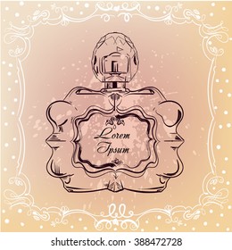 retro bottle of perfume