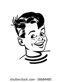 Retro Boy - Clip Art