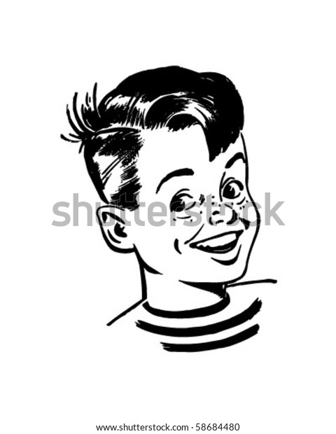 Retro Boy Clip Art Stock Vector (Royalty Free) 58684480 | Shutterstock