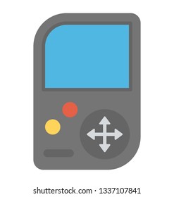 Retro brick game icon, flat vector design.