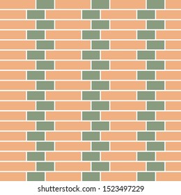 retro brick with two tone color