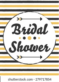 retro bridal shower, illustration in vector format