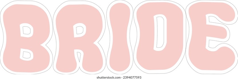 Retro Bride Craft Design. T-shirt Design. Illustration