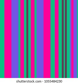 Retro Bright Colorful seamless stripes pattern. Abstract vector background. Stylish colors
