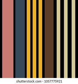 Retro Bright Colorful seamless stripes pattern. Abstract vector background. Stylish colors