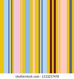 Retro Bright Colorful seamless stripes pattern. Abstract vector background. Stylish sport colors.