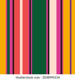 Retro bright colorful seamless stripes pattern background Line logo icon sign Vintage modern design Stylish abstract style Fashion print clothes apparel greeting invitation card cover flyer poster ad