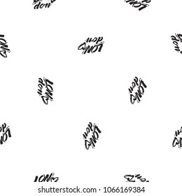 Retro british seamless pattern with London heart logo. Vintage London grunge illustration in watercolor style on white background.