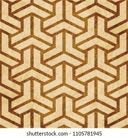 Retro brown cork texture grunge seamless background Polygon 3D Triangle Cross