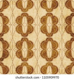 Retro brown cork texture grunge seamless background Curve Cross Round Oval Dot Line Frame