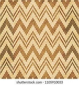 Retro brown cork texture grunge seamless background Sawtooth Ladder Geometry Triangle Cross