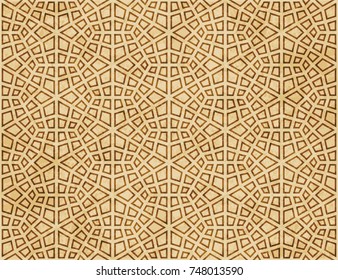 Retro brown Islam seamless geometry pattern background eastern style ornament