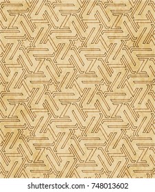 Retro brown Islam seamless geometry pattern background eastern style ornament
