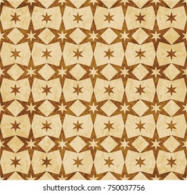 Retro brown Islam seamless geometry pattern background eastern style ornament