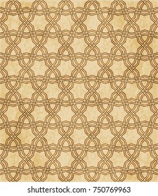 Retro brown Islam seamless geometry pattern background eastern style ornament