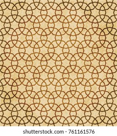 Retro brown Islam seamless geometry pattern background eastern style ornament