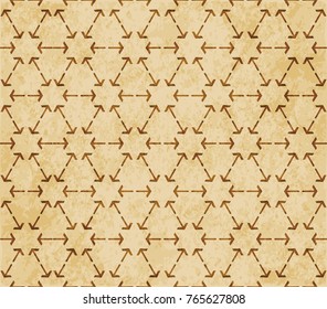 Retro brown Islam seamless geometry pattern background eastern style ornament