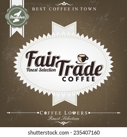 Retro Brown Vintage Coffee Background
