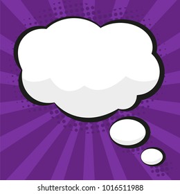 retro bubble speech vector