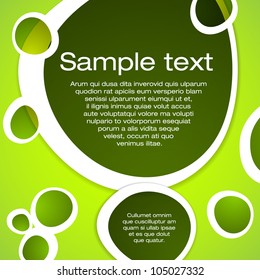 Retro bubbles background