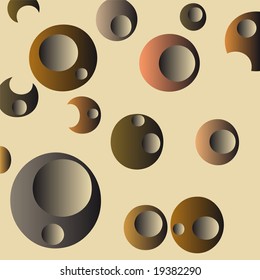 retro bubbles background (vector format)