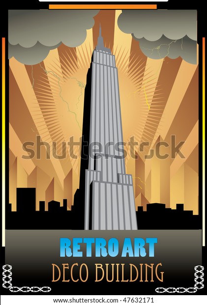 Retro Building Vector Illustration Stock Vector (Royalty Free) 47632171