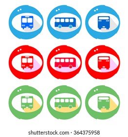 Retro Bus icons