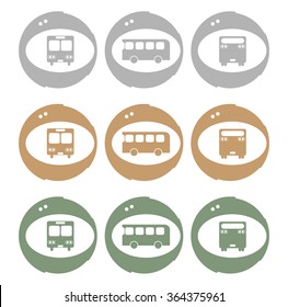Retro Bus icons