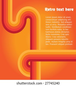 Retro business background with space for text.