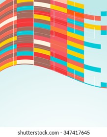 retro business mosaic background