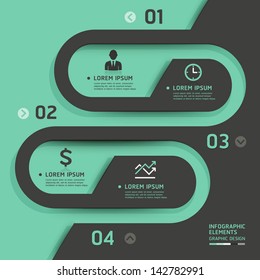 Retro business template style. Vector illustration. can be used for workflow layout, diagram, number options, step up options, web design, banner template, infographic.