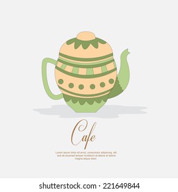 Retro cafe restaurant menu design