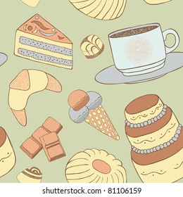 retro cake seamless
