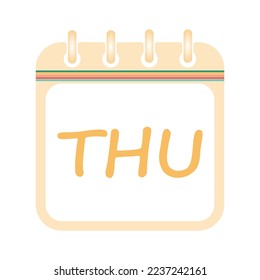 Retro calendar day Tuesday. Tuesday on a white paper with retro border on white background vector. 