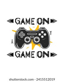 Retro California Gaming Vibes: Vintage Video Game Console Icon Set. Graphic Design for Apparel, Poster, and Print with Red Typography. Gamer's Message in Black. Good Vibes Apparel for Men and Kids.