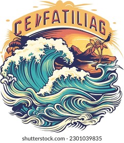 retro california vector t shirt designs