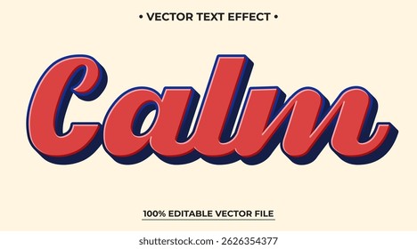 Efeito de texto calmo retro no tema de estilo grunge vintage