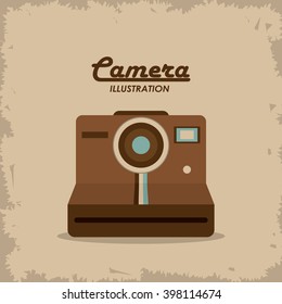 Retro camera design, Vector illustration
