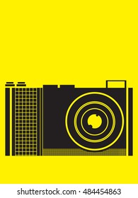 Retro camera design,camera icon,vintage camera drawing