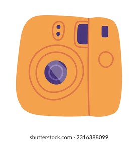 Retro Camera Device Vector Illustration