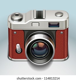 retro camera icon