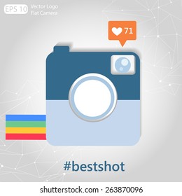 Retro camera icon