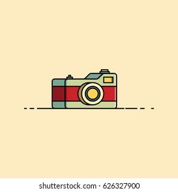 Retro camera icon