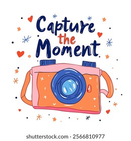 Retro Camera Illustration Capture the Moment